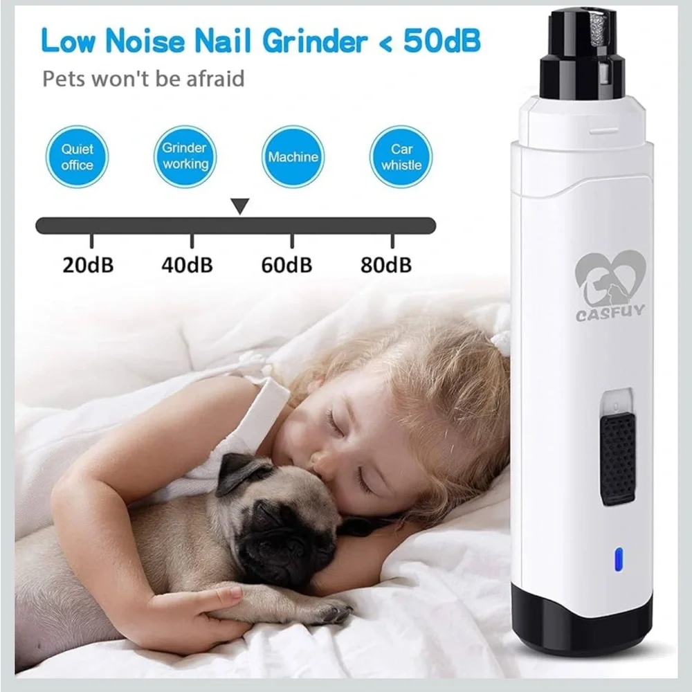 2-Speed Pet Nail Grinder with USB Charging